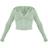 PrettyLittleThing Shape Sculpted Zip Through Hoodie - Sage Green