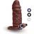 Size Up Vibrating Penis with Ball Loop Extender 1"