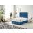 Somnior Galaxy Sprung Memory Foam Divan Bed with Headboard - Navy - Small Single