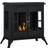 Homcom Ethanol fireplace stove freestanding bioethanol fire w/ 0.9l tank black
