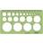 Linex Circle Template from 1-35 mm