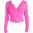 PrettyLittleThing Shape Sculpted Zip Through Hoodie - Hot Pink