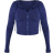 PrettyLittleThing Shape Sculpted Zip Through Hoodie - Navy