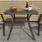 Costway 4 Seater Garden Dining Table Grey