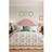 Sanderson Catherinae Double Set 200 cm x 200 cm in Fuchsia Duvet Cover White, Pink