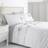 Catherine Lansfield Milo Bow Duvet Cover White (200x200cm)