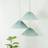 ValueLights Akira 3 Way Blue Pleated LED Ceiling 111 x 57 x 57 cm Pendant Lamp