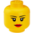 LEGO Förvaringshuvud Flicka Large