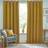 Furn Dawn Mustard Thermal Blackout Eyelet Curtain 117 x 183 cm - Yellow