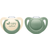 Nuk Nature Napp Silikon Green 2-pack 0-6 mån