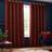 Paoletti Galaxy Velvet Chenille Eyelet Curtain 168 x 183 cm - Orange 183x183cm