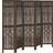 vidaXL 358661 Dark Brown Room Divider 180x160cm 5pcs