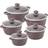 Sq Professional Nessa Granum Ghadeer Brown Cookware Set with lid 5 Parts