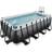 Exit Toys Svart Leather Pool 400X200X122Cm Med Filterpump Svart