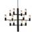 Herstal Manola Black Pendellampa ∅ 60cm