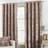 Paoletti Verona Oyster Crushed Velvet Eyelet Curtain 229 x 137 cm - Cream