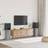 vidaXL Speaker Stands 2 pcs Grey Sonoma 30 x 30 x 60 cm