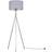 ValueLights Modern Polished Chrome Metal Tripod 3000K Warm White Floor Lamp