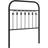 vidaXL Metal Black 80 cm Headboard 80cm