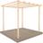 Shire Ivy Pergola Kit 240 cm W x 240 cm D Solid Wood Garden Pergola in Natural