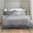 The Lyndon Company Cotton Solid Colour Duvet Cover Grey (260x)