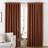 Furn Moon Herringbone Blackout Eyelet Curtains 168 x 137 cm - Orange