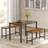 Borough Wharf Franko Rustic Brown Dining Set 70x110cm 3pcs