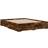 vidaXL Bed Frame With Drawers 150 x 200 cm King Size - Brown