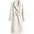 H&M Coat with Tie Belt - White