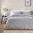 Dunelm Supersoft Chambray Duvet Cover Grey (200x200cm)