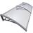 Vounot 200 x 80 cm Front Door Canopy Porch Outdoor Awning, Rain Shelter, Grey