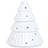 Christmas Tree Oil Burner White Scented Candle 560g