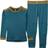 Helly Hansen Kid's LifaMerino Wool Base Layer Set - Dark Green