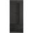 URBN Living Modern Black Wardrobe 75x180cm