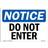 SignMission Do Not Enter Osha Notice Sign 10x14"