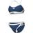 Arena Solid Cross-Back Two-Piece Swimsuit - Bleu
