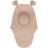 Huttelihut Elefanthue Uld med Ører, Mahogany Rose
