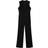 Mango Aty Long Jumpsuit with Crossover Detail - Black