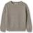 Wheat Warm Grey Melange Knit Pullover Borris år/122