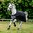 Horseware Regntäcke Amigo Bravo Original Lite 0g Svart/Grå "155cm 6'9"
