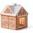 Kähler Gingerbread Candle House Christmas Child Brown Julpynt 11.5cm
