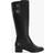 Dune London Wide Fit 'Tayla' Leather Knee High Boots Black
