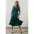 Wallis emerald fit & flare dress womens occasion dresses
