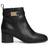 Tommy Hilfiger Mid High Leather Boot - Black