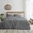 Catherine Lansfield Seersucker Set with Pillowcases - (Single) Duvet Cover Grey (200x135cm)