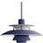 Louis Poulsen PH 5 Mini Monochrome Dusty Indigo Pendant Lamp ∅ 30cm