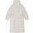 Ganni White Tech Puffer Coat in Tofu Small/Medium Polyester Women's