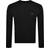 BOSS Logo-patch sweater in cotton and cashmere