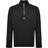 HUGO BOSS Durty244 Zip Neck Sweatshirt with Logo Print - Black