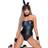 Cottelli Collection Bunny Set Black S